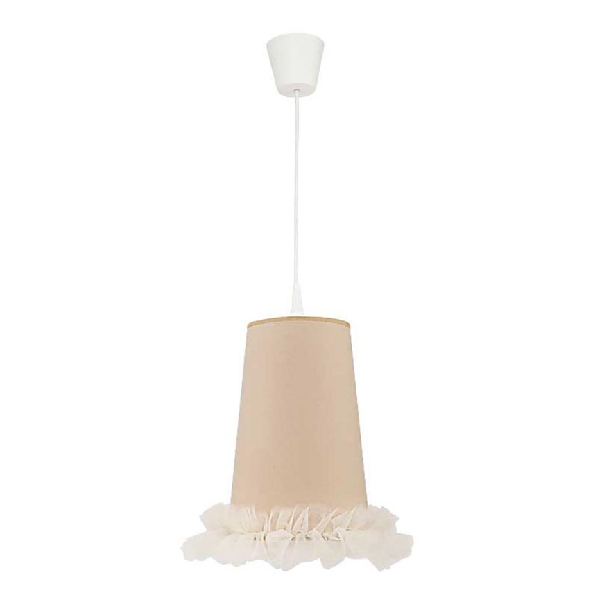 Duolla - Dječji luster na sajli BALLET 1xE27/40W/230V pr. 21 cm bež
