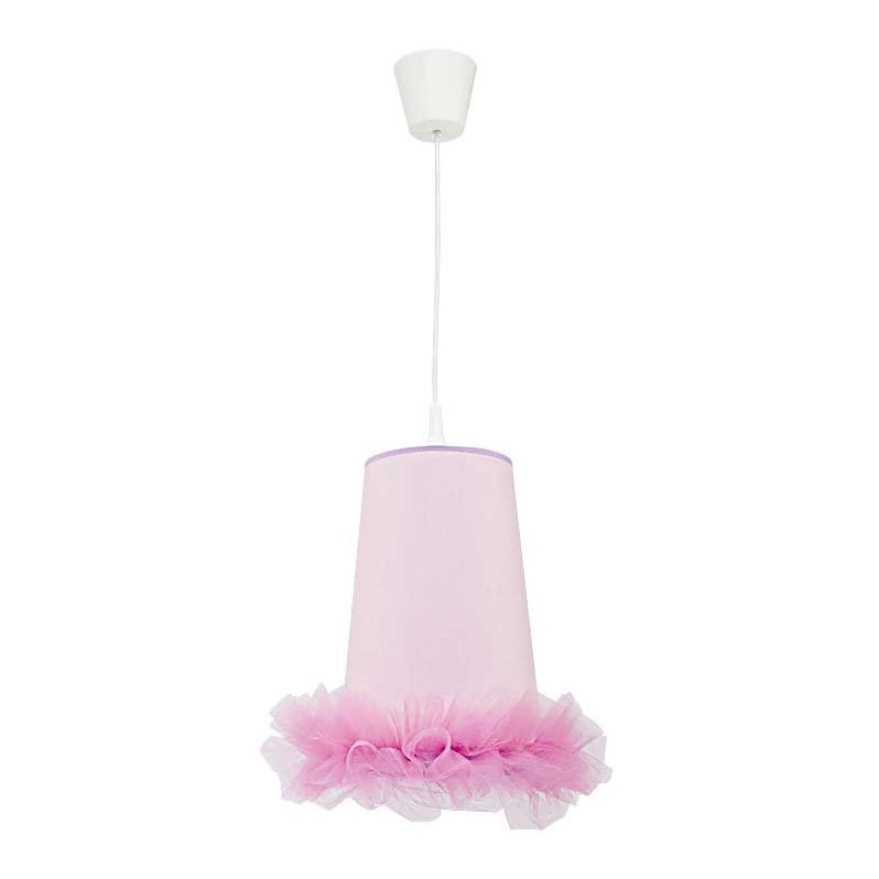 Duolla - Dječji luster na sajli BALLET 1xE27/40W/230V pr. 21 cm ružičasta