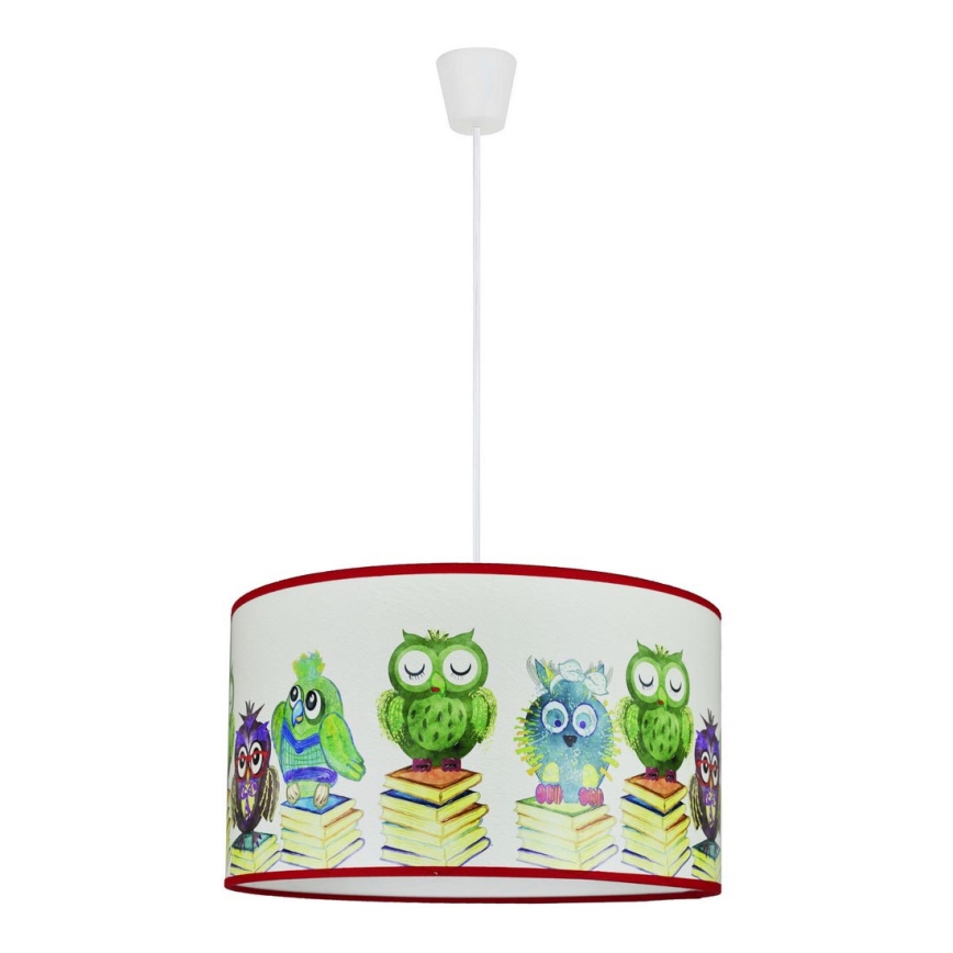 Duolla - Dječji luster na sajli OWL 1xE27/15W/230V pr. 35 cm