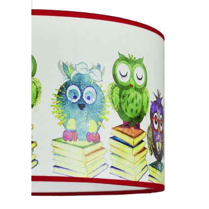 Duolla - Dječji luster na sajli OWL 1xE27/15W/230V pr. 35 cm