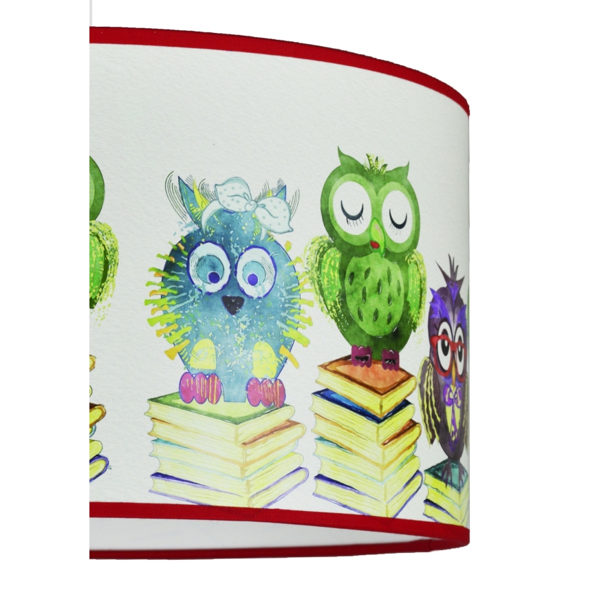 Duolla - Dječji luster na sajli OWL 1xE27/15W/230V pr. 35 cm