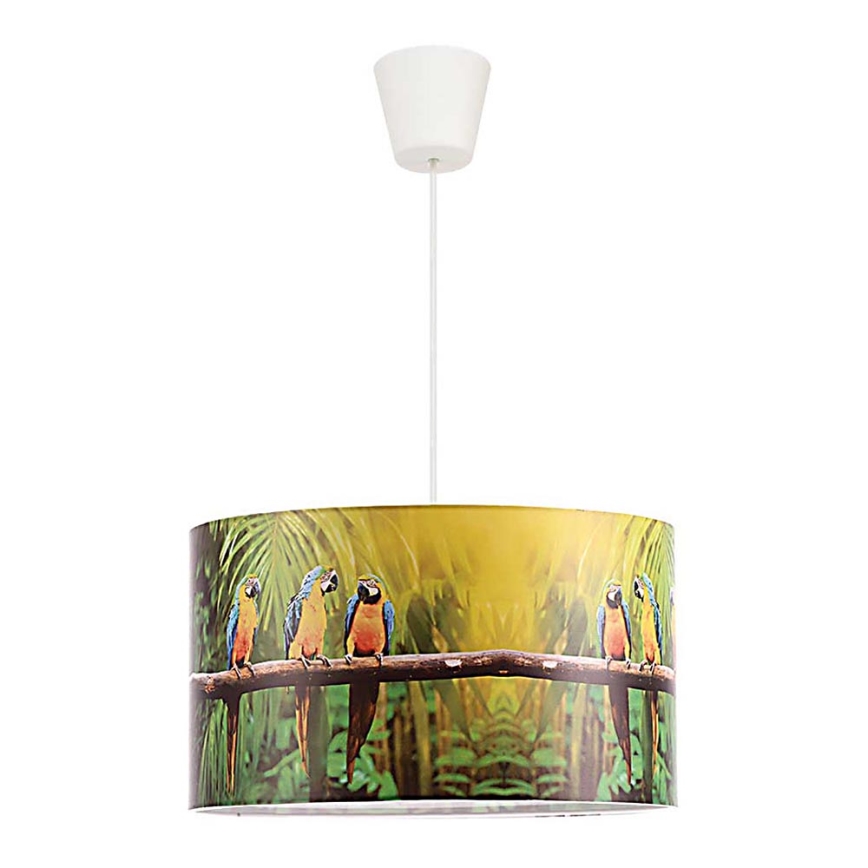 Duolla - Dječji luster na sajli PARROTS 1xE27/40W/230V pr. 35 cm