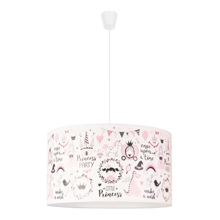 Duolla - Dječji luster na sajli PRINT M 1xE27/40W/230V pr. 35 cm bajka