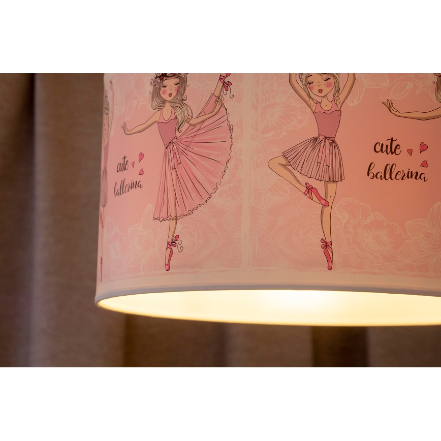 Duolla - Dječji luster na sajli PRINT M 1xE27/40W/230V pr. 35 cm balerine