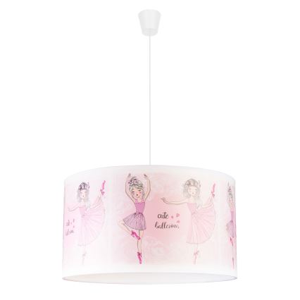 Duolla - Dječji luster na sajli PRINT M 1xE27/40W/230V pr. 35 cm balerine