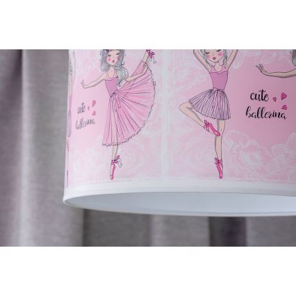 Duolla - Dječji luster na sajli PRINT M 1xE27/40W/230V pr. 35 cm balerine