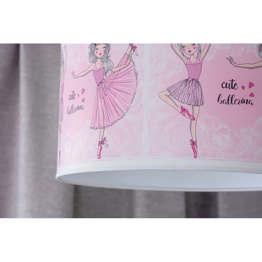 Duolla - Dječji luster na sajli PRINT M 1xE27/40W/230V pr. 35 cm balerine