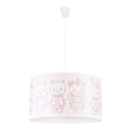 Duolla - Dječji luster na sajli PRINT M 1xE27/40W/230V pr. 35 cm životinjice