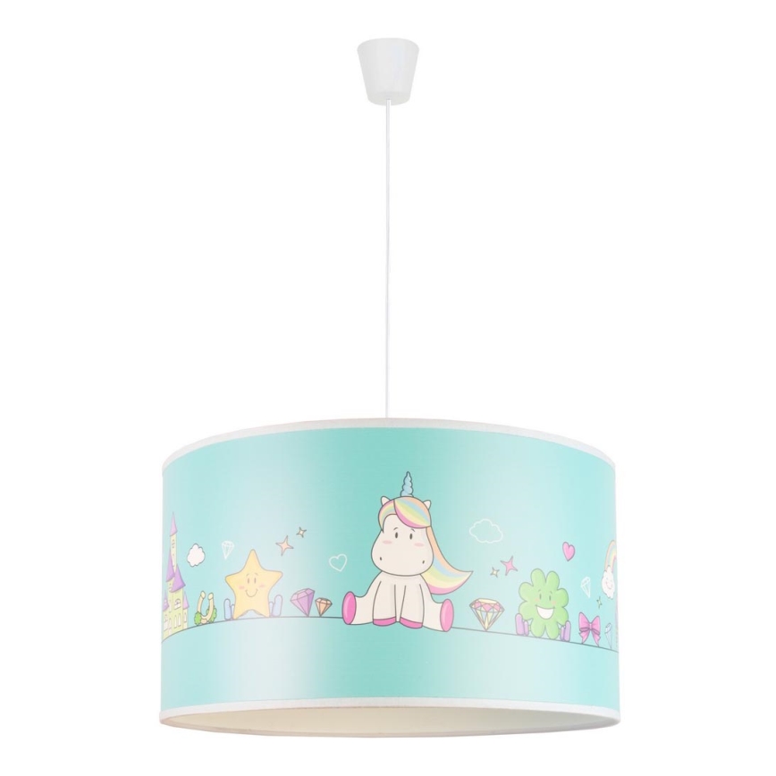 Duolla - Dječji luster na sajli UNICORN 1xE27/15W/230V pr. 35 cm