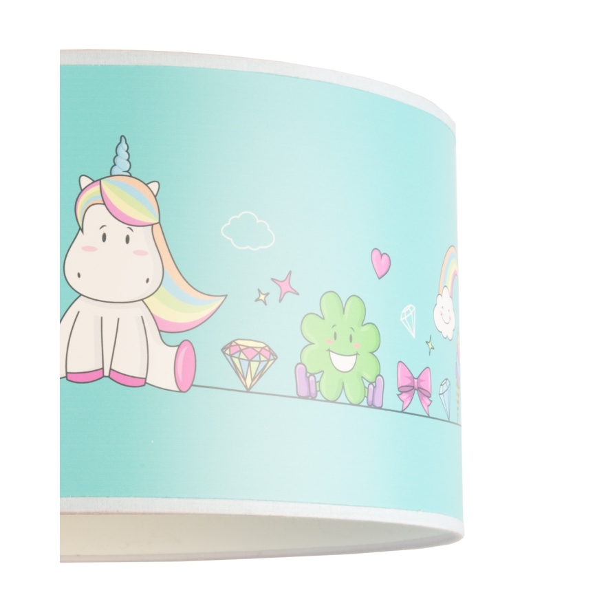 Duolla - Dječji luster na sajli UNICORN 1xE27/15W/230V pr. 35 cm