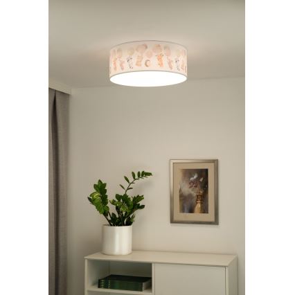 Duolla - LED Dječja stropna svjetiljka CORTINA LED/26W/230V pr. 40 cm 4000K