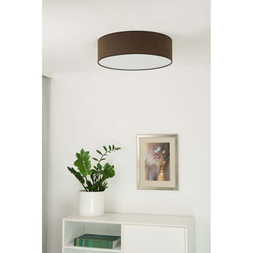 Duolla - LED Stropna svjetiljka CORTINA LED/26W/230V pr. 45 cm 4000K smeđa