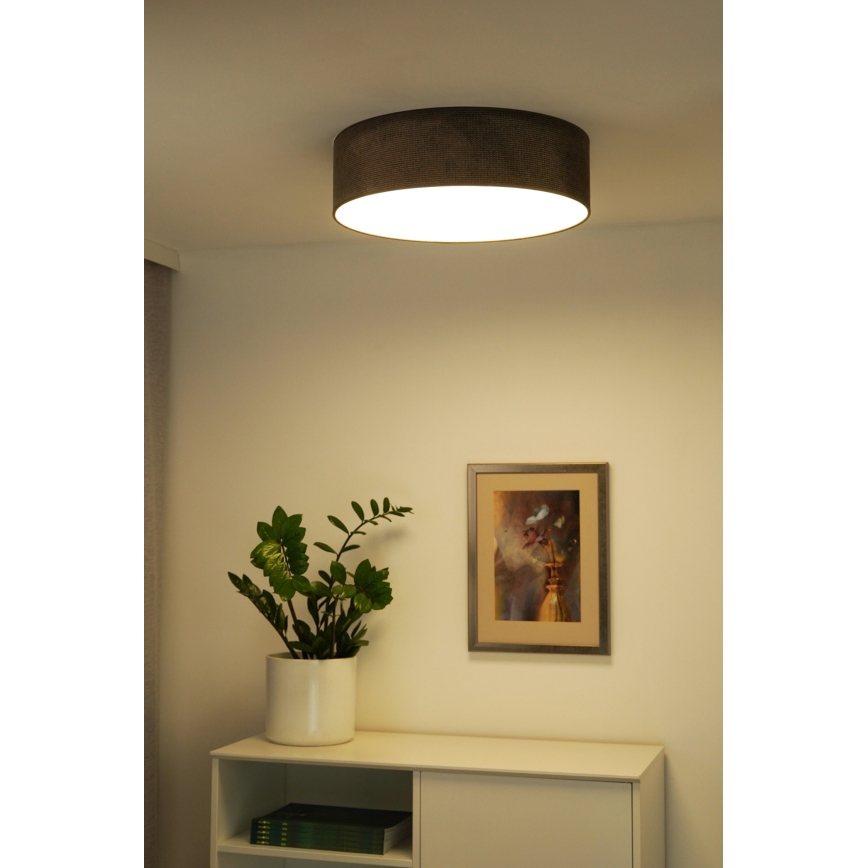 Duolla - LED Stropna svjetiljka CORTINA LED/26W/230V pr. 45 cm 4000K smeđa