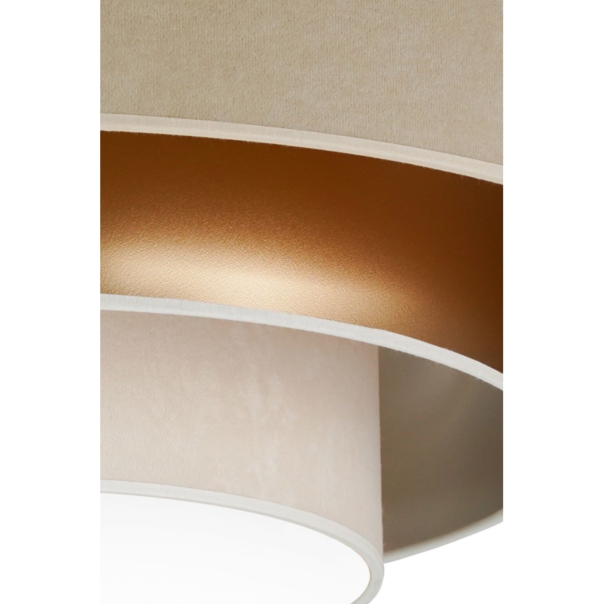 Duolla - LED Stropna svjetiljka LUNETA LED/26W/230V pr. 60 cm 4000K bež/zlatna/krem