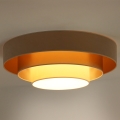 Duolla - LED Stropna svjetiljka LUNETA LED/26W/230V pr. 60 cm 4000K bež/zlatna/krem