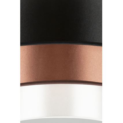 Duolla - LED Stropna svjetiljka LUNETA LED/26W/230V pr. 60 cm 4000K crna/bakrena/bijela