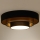 Duolla - LED Stropna svjetiljka LUNETA LED/26W/230V pr. 60 cm 4000K crna/zlatna