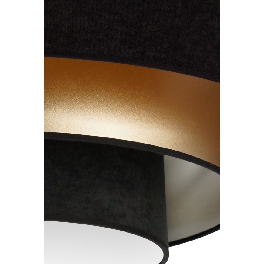 Duolla - LED Stropna svjetiljka LUNETA LED/26W/230V pr. 60 cm 4000K crna/zlatna