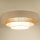Duolla - LED Stropna svjetiljka LUNETA LED/26W/230V pr. 60 cm 4000K krem/smeđa