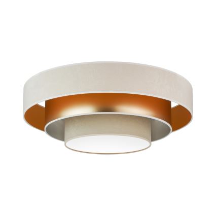 Duolla - LED Stropna svjetiljka LUNETA LED/26W/230V pr. 60 cm 4000K krem/zlatna/bež