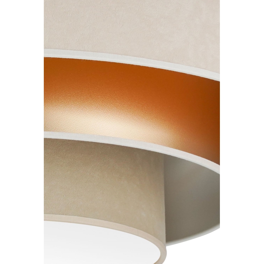Duolla - LED Stropna svjetiljka LUNETA LED/26W/230V pr. 60 cm 4000K krem/zlatna/bež