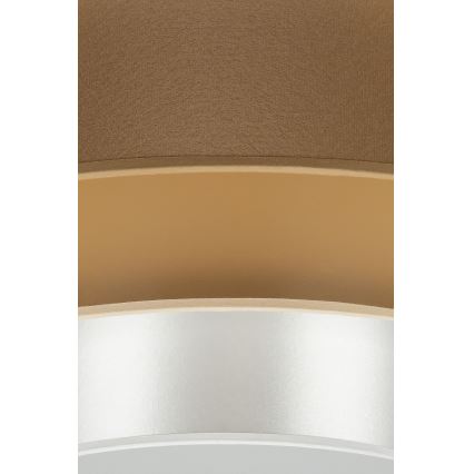 Duolla - LED Stropna svjetiljka LUNETA LED/26W/230V pr. 60 cm 4000K smeđa/zlatna/bijela