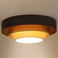 Duolla - LED Stropna svjetiljka LUNETA LED/26W/230V pr. 60 cm 4000K smeđa/zlatna/krem