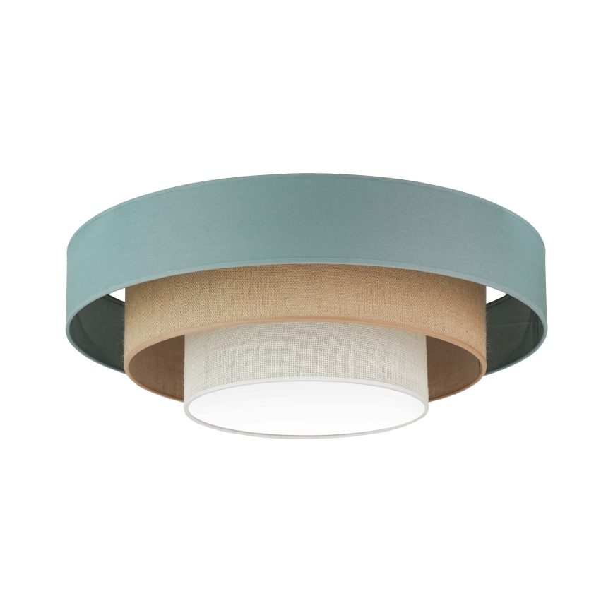 Duolla - LED Stropna svjetiljka LUNETA LED/26W/230V pr. 60 cm 4000K tirkizna/bež/krem