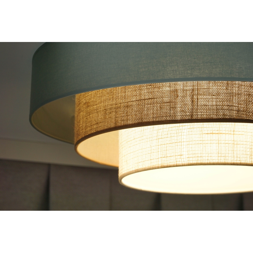 Duolla - LED Stropna svjetiljka LUNETA LED/26W/230V pr. 60 cm 4000K tirkizna/bež/krem