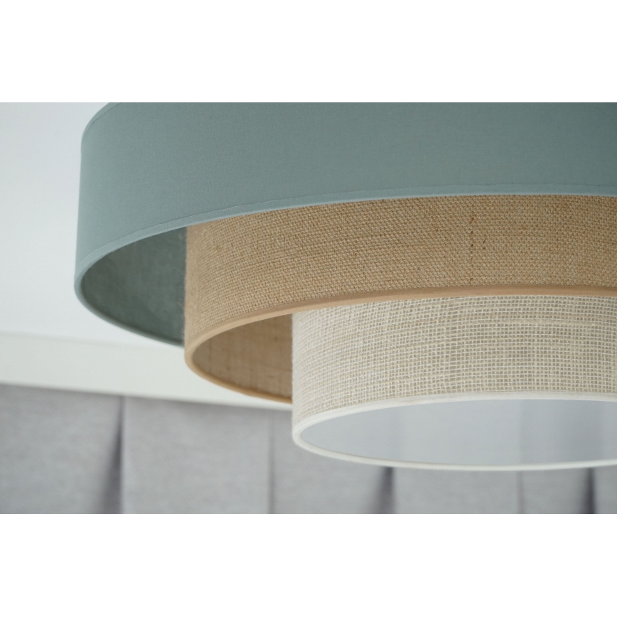 Duolla - LED Stropna svjetiljka LUNETA LED/26W/230V pr. 60 cm 4000K tirkizna/bež/krem