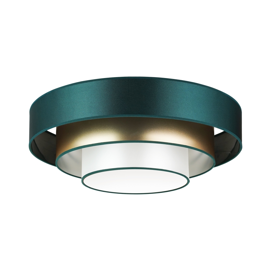 Duolla - LED Stropna svjetiljka LUNETA LED/26W/230V pr. 60 cm 4000K zelena/zlatna/bijela