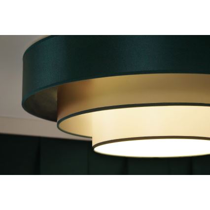 Duolla - LED Stropna svjetiljka LUNETA LED/26W/230V pr. 60 cm 4000K zelena/zlatna/bijela