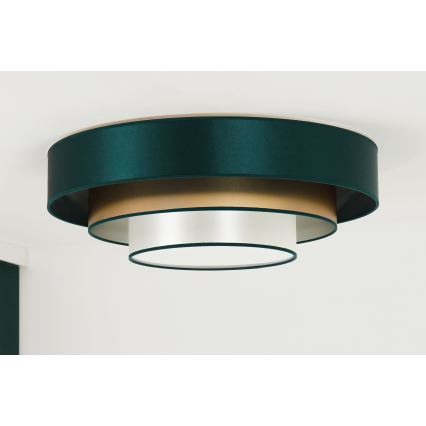 Duolla - LED Stropna svjetiljka LUNETA LED/26W/230V pr. 60 cm 4000K zelena/zlatna/bijela