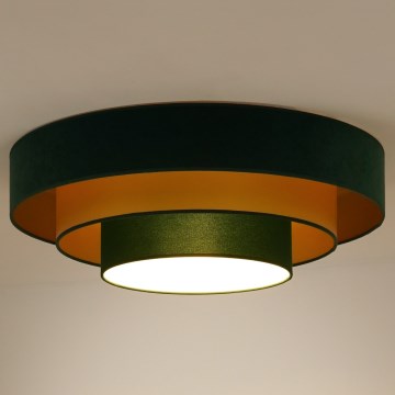 Duolla - LED Stropna svjetiljka LUNETA LED/26W/230V pr. 60 cm 4000K zelena/zlatna