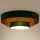 Duolla - LED Stropna svjetiljka LUNETA LED/26W/230V pr. 60 cm 4000K zelena/zlatna