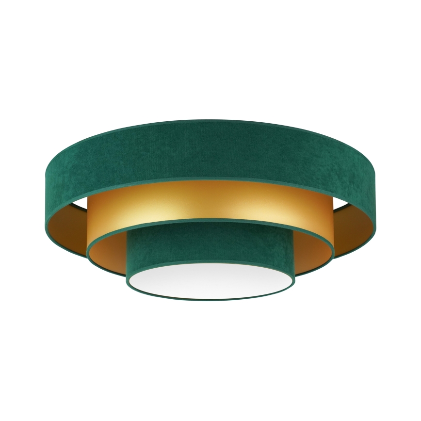 Duolla - LED Stropna svjetiljka LUNETA LED/26W/230V pr. 60 cm 4000K zelena/zlatna