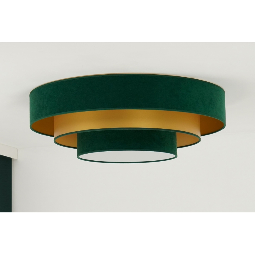 Duolla - LED Stropna svjetiljka LUNETA LED/26W/230V pr. 60 cm 4000K zelena/zlatna