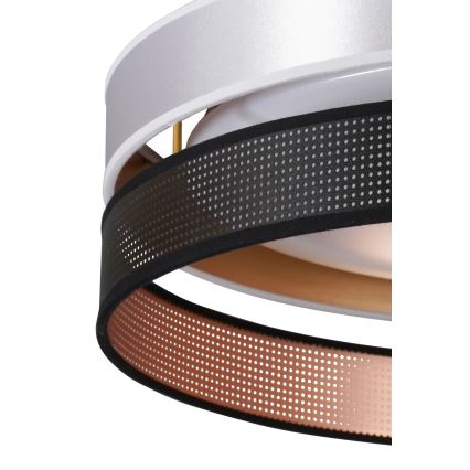 Duolla - LED Stropna svjetiljka ROLLER DUO SHINY LED/24W/230V pr. 45 cm srebrna/crna