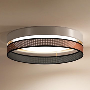 Duolla - LED Stropna svjetiljka ROLLER DUO SHINY LED/24W/230V pr. 45 cm bijela/bakrena