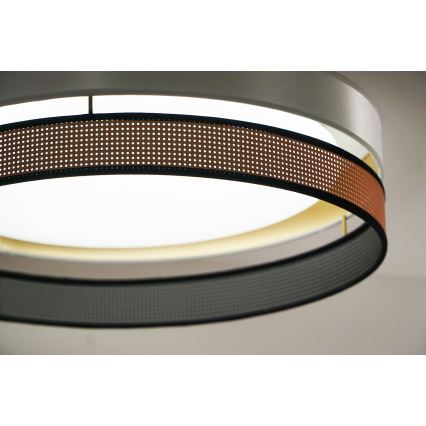 Duolla - LED Stropna svjetiljka ROLLER DUO SHINY LED/24W/230V pr. 45 cm bijela/bakrena