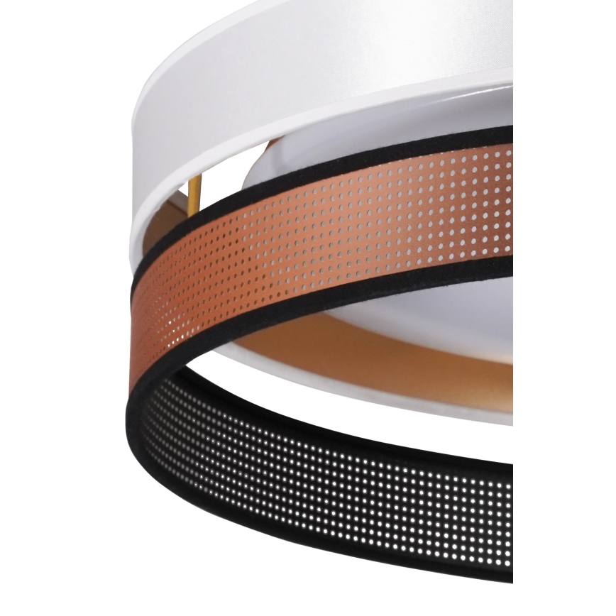 Duolla - LED Stropna svjetiljka ROLLER DUO SHINY LED/24W/230V pr. 45 cm bijela/bakrena