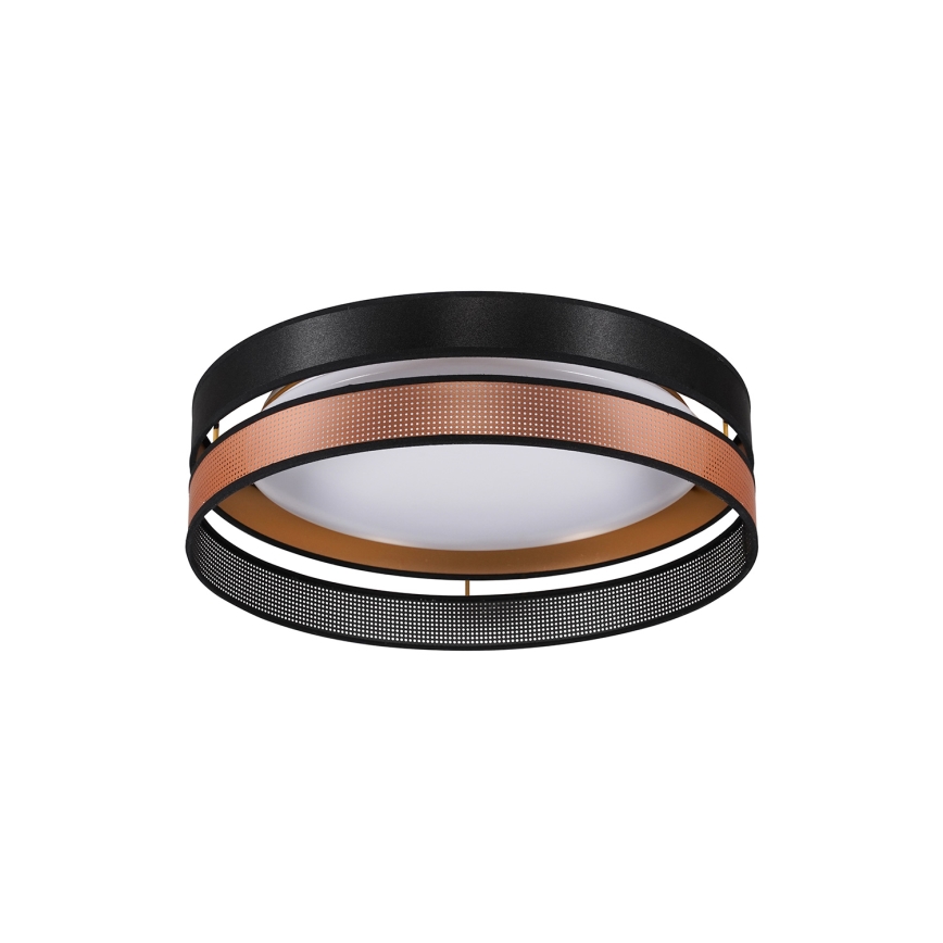 Duolla - LED Stropna svjetiljka ROLLER DUO SHINY LED/24W/230V pr. 45 cm crna/bakrena