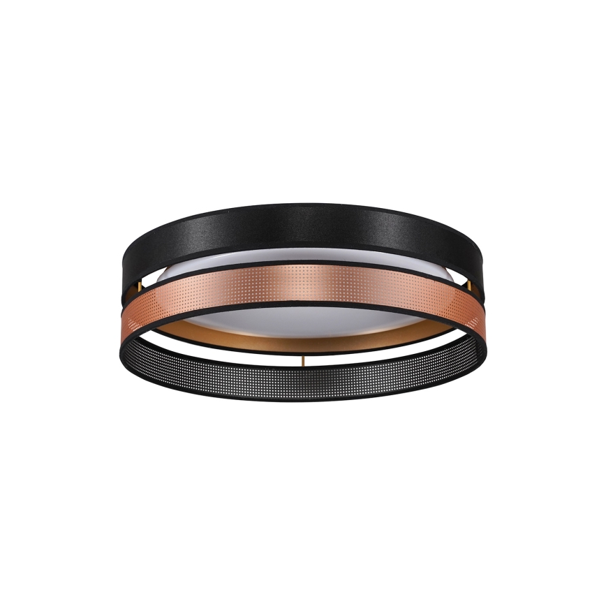 Duolla - LED Stropna svjetiljka ROLLER DUO SHINY LED/24W/230V pr. 45 cm crna/bakrena