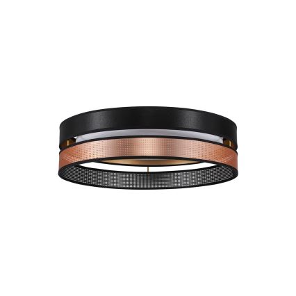 Duolla - LED Stropna svjetiljka ROLLER DUO SHINY LED/24W/230V pr. 45 cm crna/bakrena