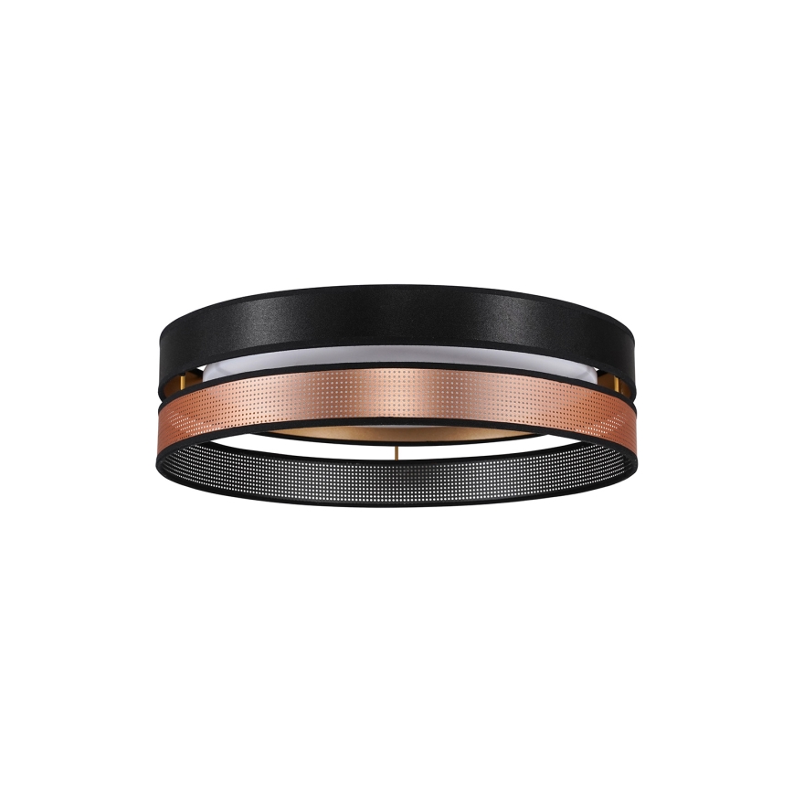 Duolla - LED Stropna svjetiljka ROLLER DUO SHINY LED/24W/230V pr. 45 cm crna/bakrena