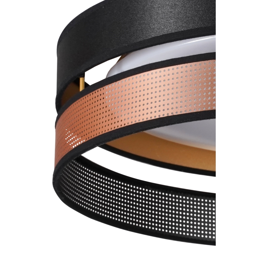 Duolla - LED Stropna svjetiljka ROLLER DUO SHINY LED/24W/230V pr. 45 cm crna/bakrena