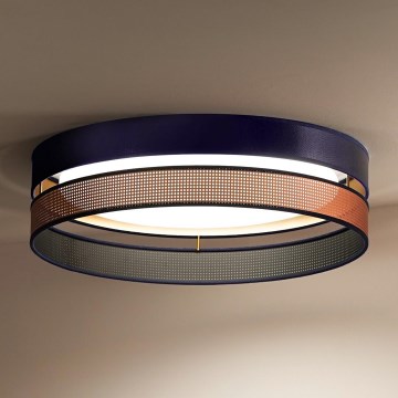 Duolla - LED Stropna svjetiljka ROLLER DUO SHINY LED/24W/230V pr. 45 cm plava/bakrena
