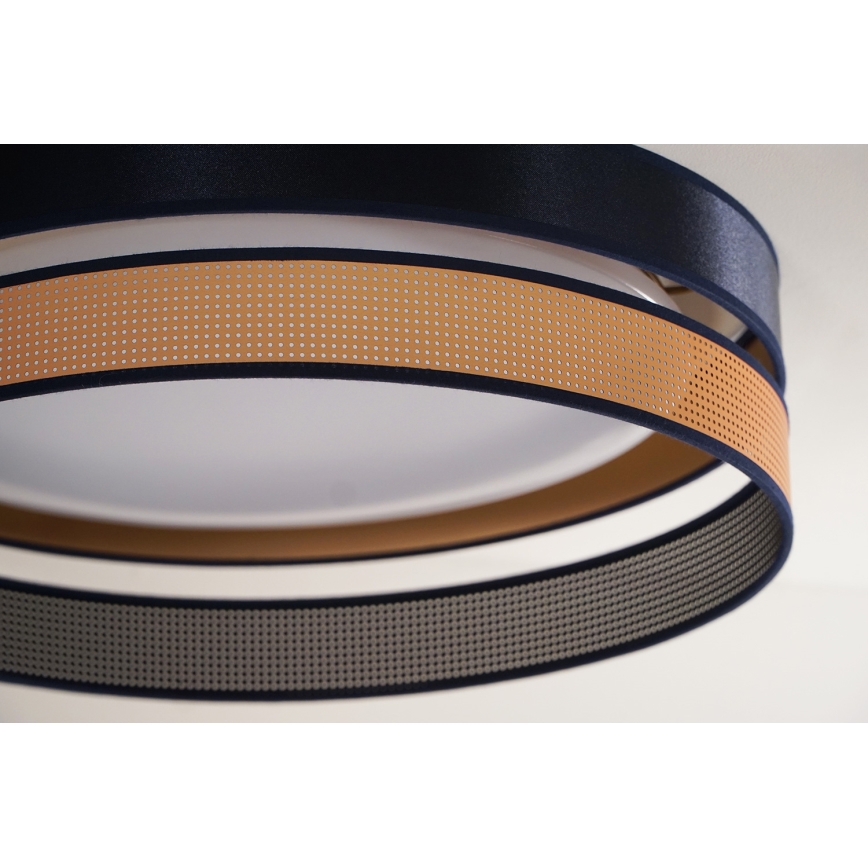 Duolla - LED Stropna svjetiljka ROLLER DUO SHINY LED/24W/230V pr. 45 cm plava/bakrena