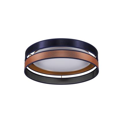 Duolla - LED Stropna svjetiljka ROLLER DUO SHINY LED/24W/230V pr. 45 cm plava/bakrena