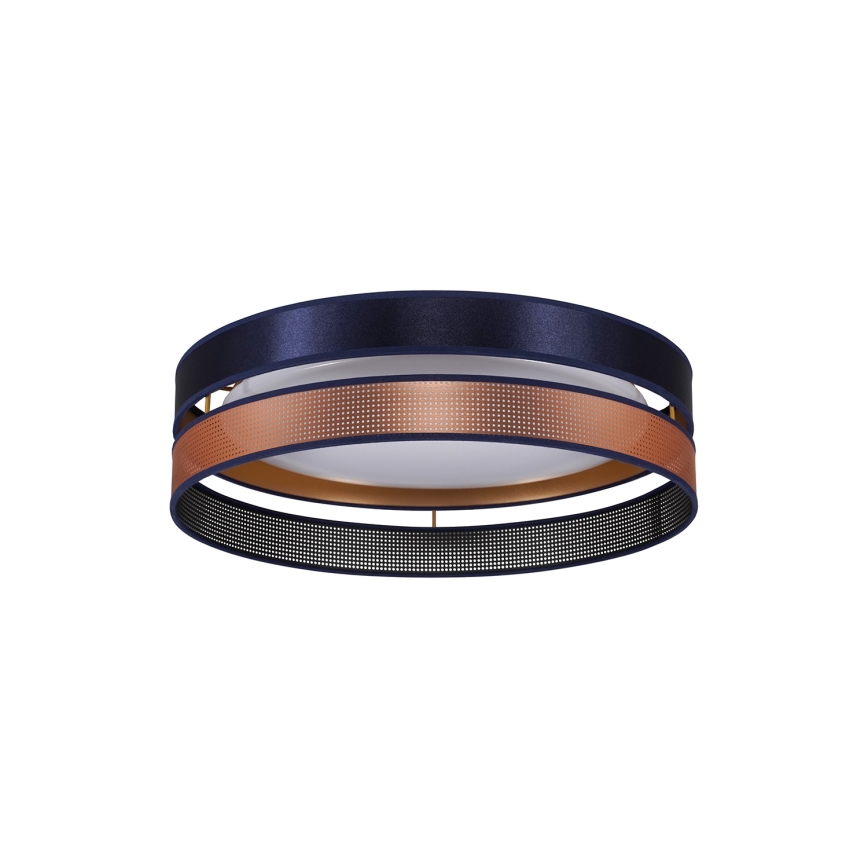 Duolla - LED Stropna svjetiljka ROLLER DUO SHINY LED/24W/230V pr. 45 cm plava/bakrena